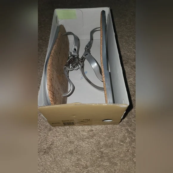 Michael Kors Women's Silver Sandals - Picture 2 of 2